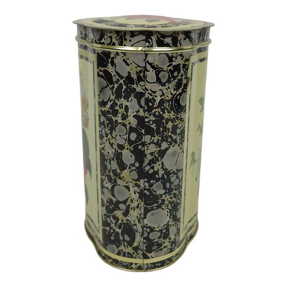 Vintage Raphael Tuck Sons Tin Container Floral Rose Storage Made In England - Picture 3 of 10